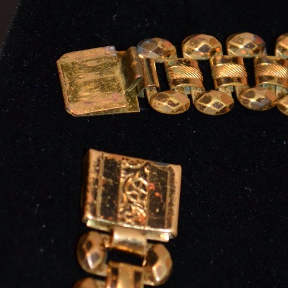 Vintage Gold Plated Art Deco Choker (15-inch) Necklace - Picture 4 of 7